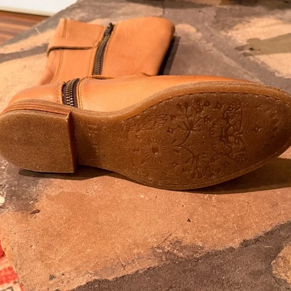 Tan Leather Mid-Calf Boots - Picture 5 of 11